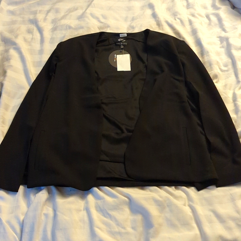 Black cape blazer size S